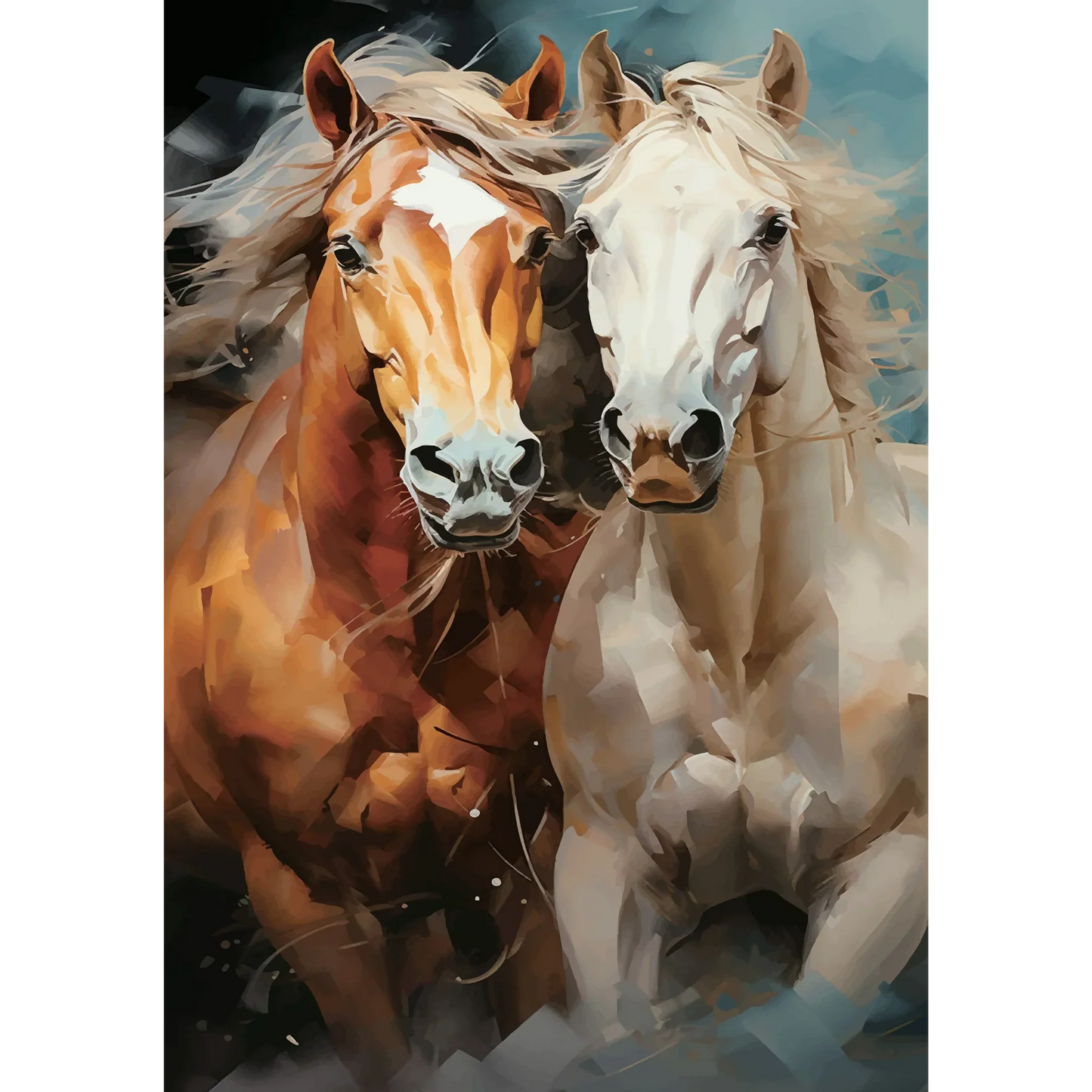 Majestic Horses - Mint by Michelle decoupage paper
