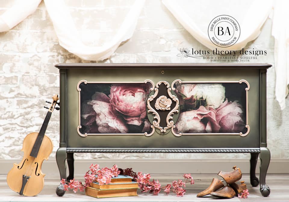 Moody Florals - Mint by Michelle decoupage paper