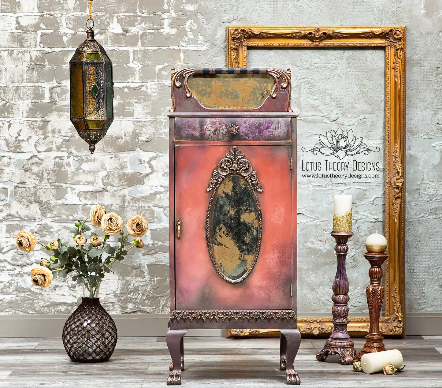 Moody Florals II - Mint by Michelle decoupage paper