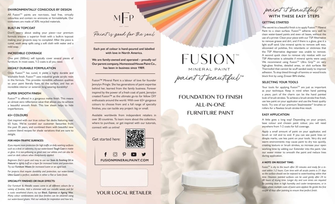 Fusion MIneral Paint – Printed Color Card *UPDATED* – English