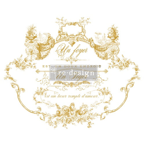 Decor Transfers® Lovely Script – transfer de caligrafía manuscrita vintage y romántica, Redesign with Prima, 3 hojas 63,5x86,36 cm