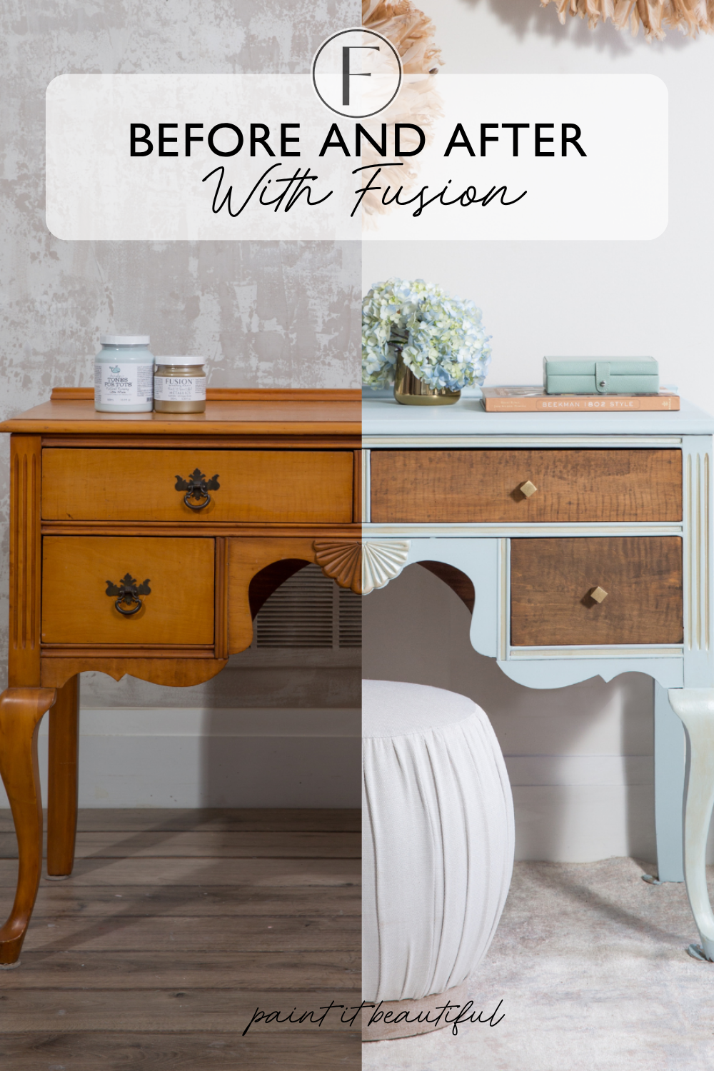 Escritorio cómoda transformado con Fusion Mineral Paint — de mueble olvidado a pieza con alma