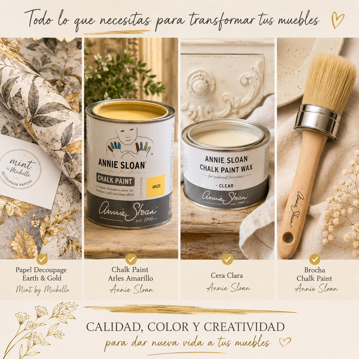 Kits de inicio para restauración de muebles