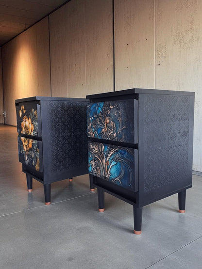 AGOTADO! Mesitas MCM con Frentes Florales – Para Dormitorio o Salón