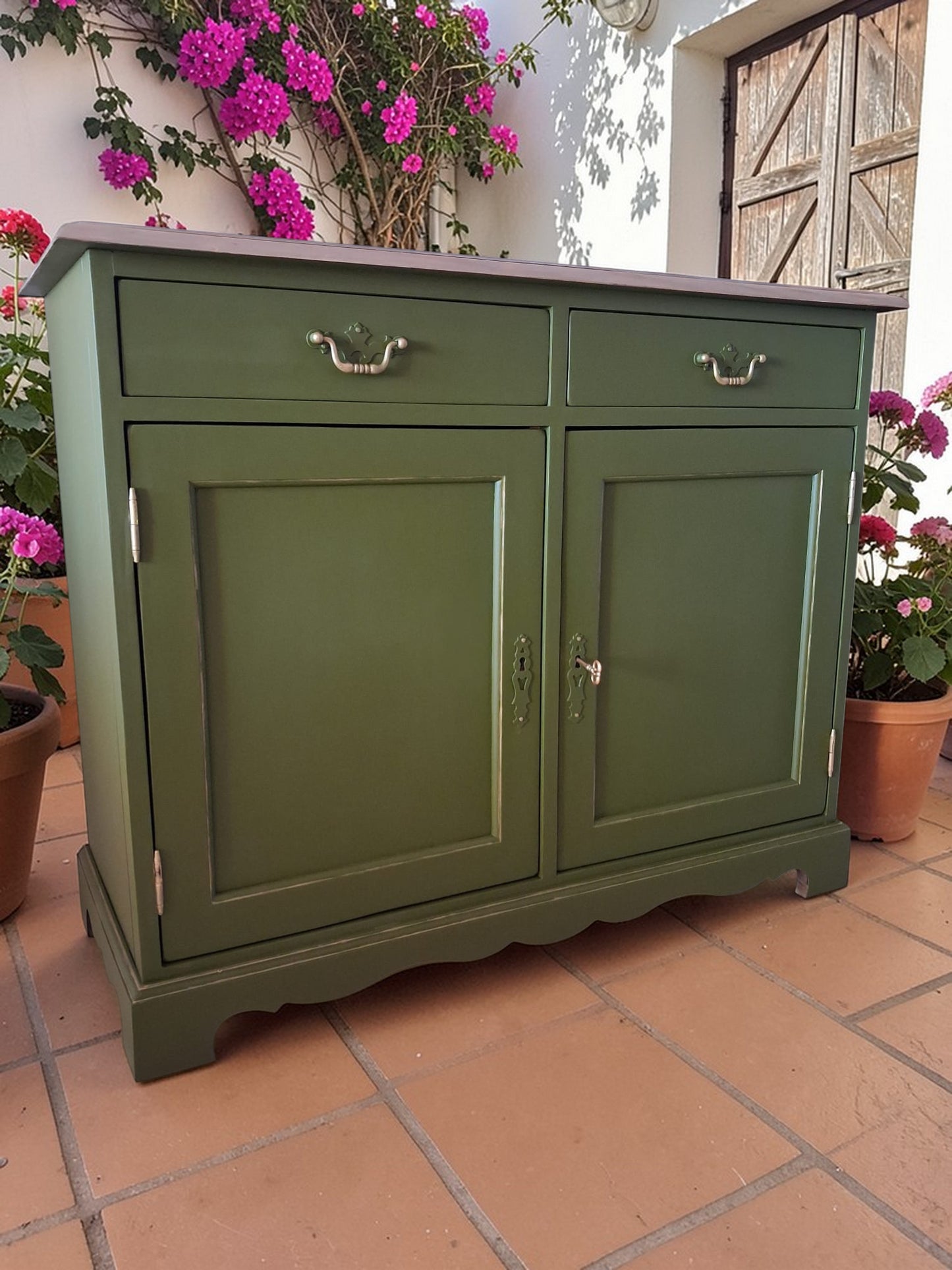 SOLD OUT! Restored Antique Sideboard · Spanish Olive · Unique Piece