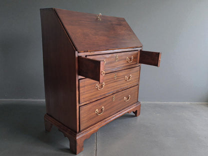 Bureau Secrétaire Antiguo Francés – Louis XVI Empire, Solid Mahogany, Circa 1790
