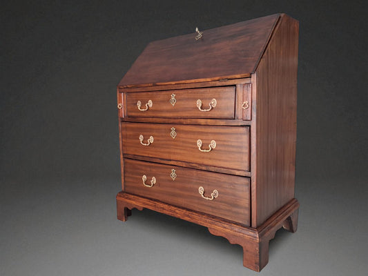 Bureau Secrétaire Antiguo Francés – Louis XVI Empire, Solid Mahogany, Circa 1790