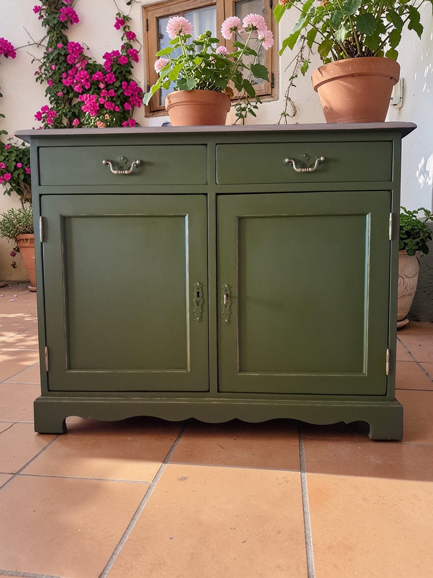 SOLD OUT! Restored Antique Sideboard · Spanish Olive · Unique Piece