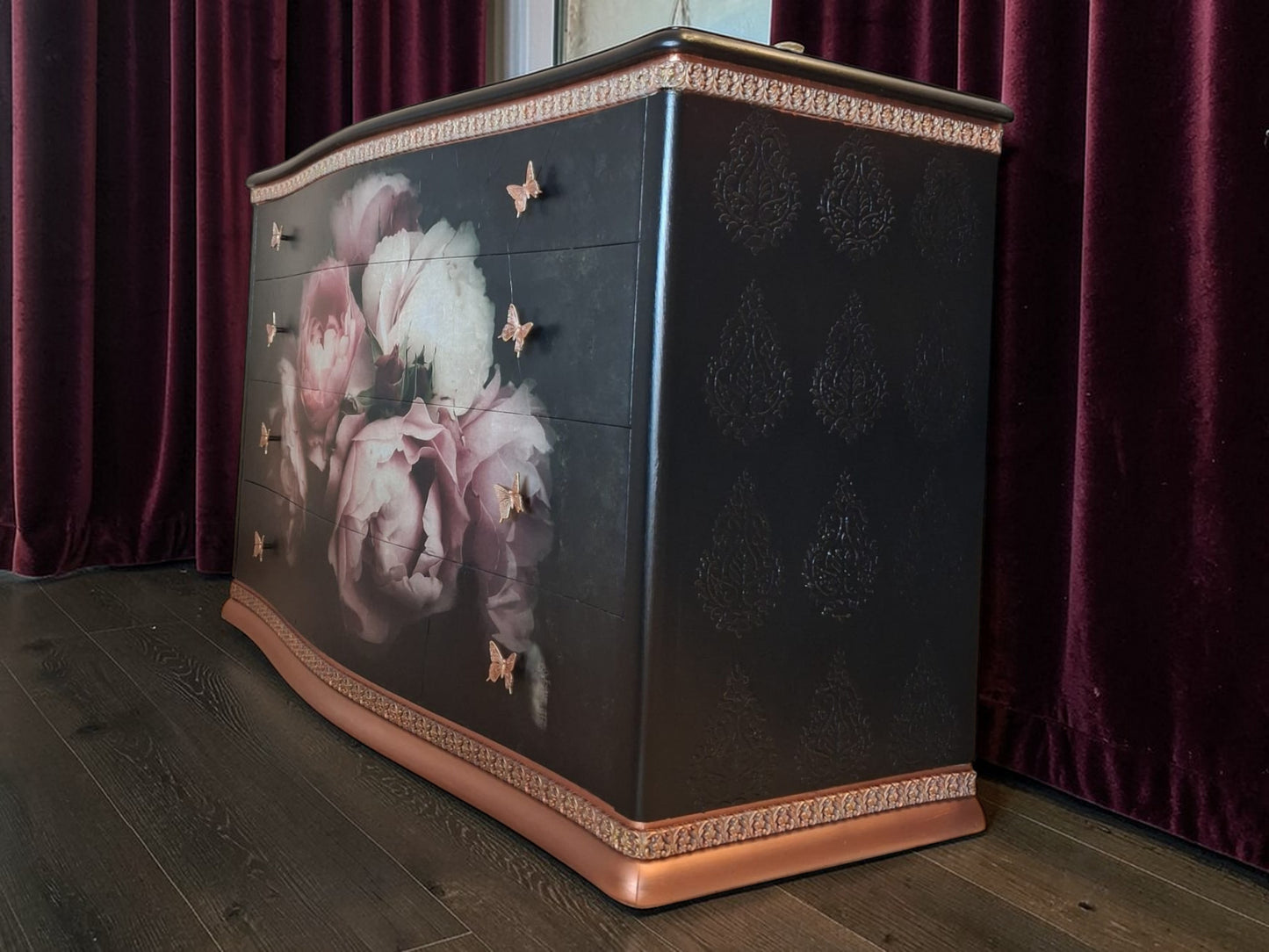 Vintage Handcrafted Chest of Drawers, Restored and Eco-Friendly