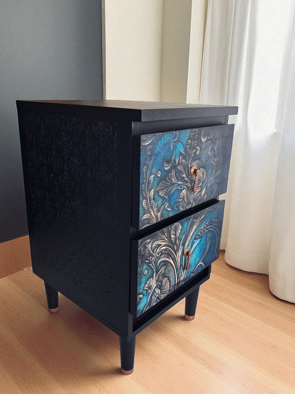 AGOTADO! Mesitas MCM con Frentes Florales – Para Dormitorio o Salón