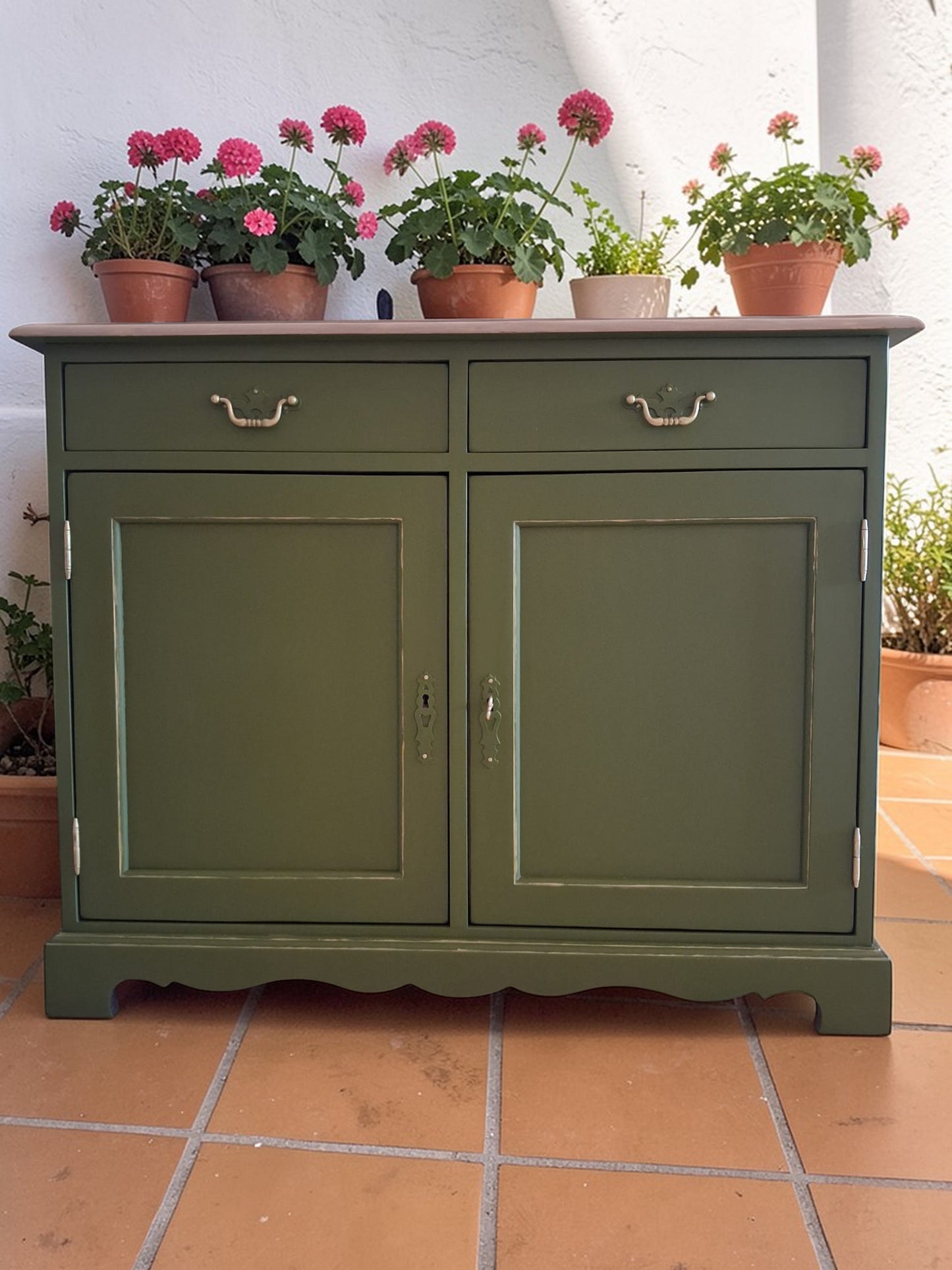 SOLD OUT! Restored Antique Sideboard · Spanish Olive · Unique Piece