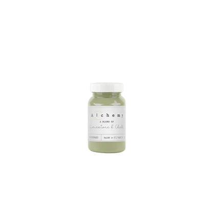 Bote Alchemy by Fusion Rosemary 120ml, pintura a la tiza verde medio herbáceo con matices naturales, mezcla de limestone y chalk para muebles