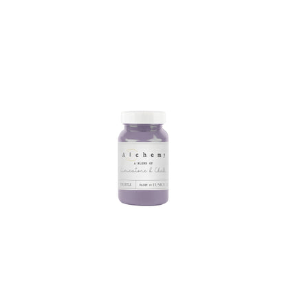 Bote Alchemy by Fusion Thistle 120ml, pintura a la tiza malva profundo y aterciopelado, mezcla de limestone y chalk para muebles