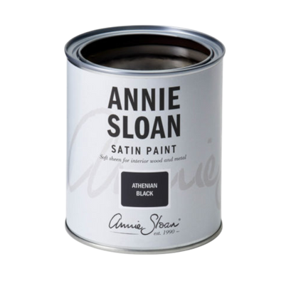 Athenian Black – Annie Sloan Satin Paint Dekorfarbe