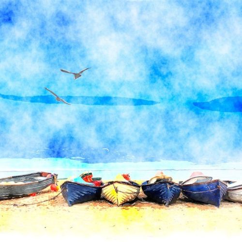 Coastal Blue - Mint by Michelle decoupage paper