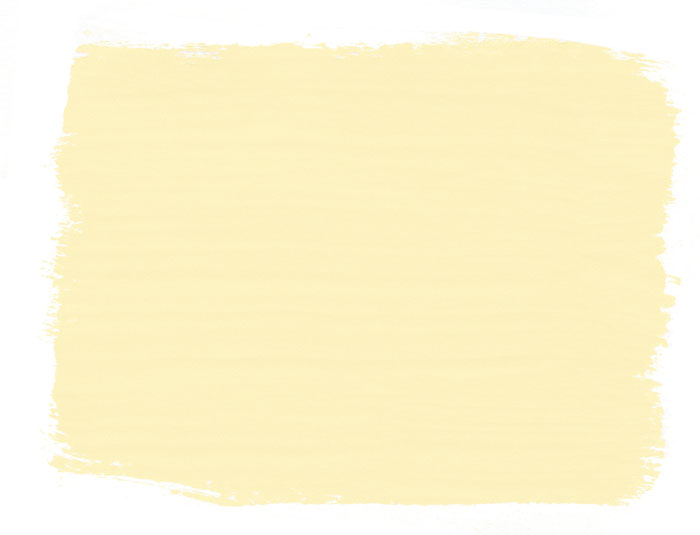 Muestra de color Cream de Chalk Paint™ de Annie Sloan, un amarillo cremoso suave y luminoso