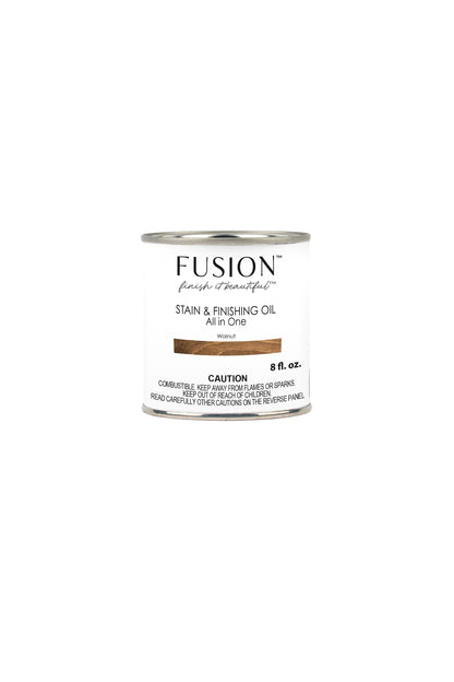 Fusion Stain and Finishing Oil Walnut 237ml - 3 in 1 Stain and Finish