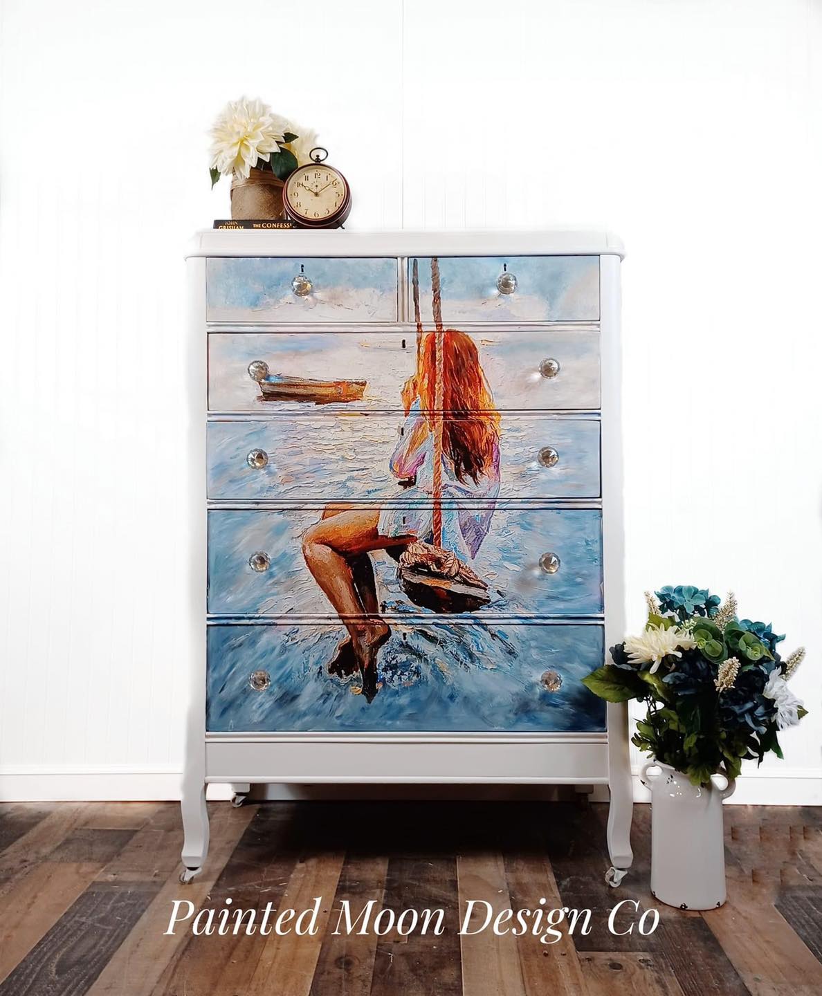 Girl On A Swing - Mint by Michelle decoupage paper