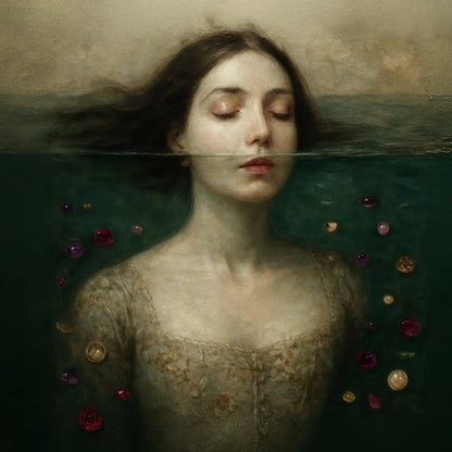 Head Above Water- Mint by Michelle decoupage paper