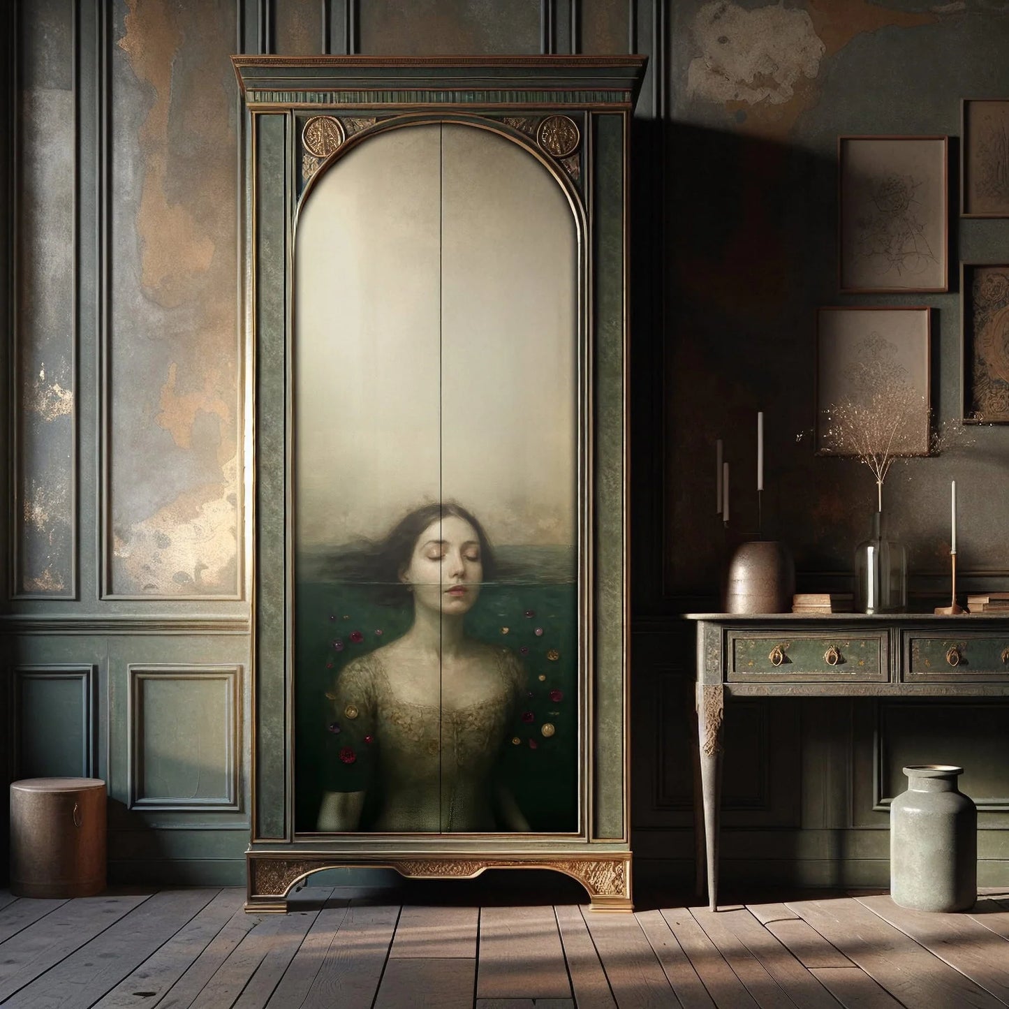 Head Above Water- Mint by Michelle decoupage paper