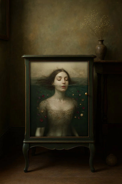 Head Above Water- Mint by Michelle decoupage paper