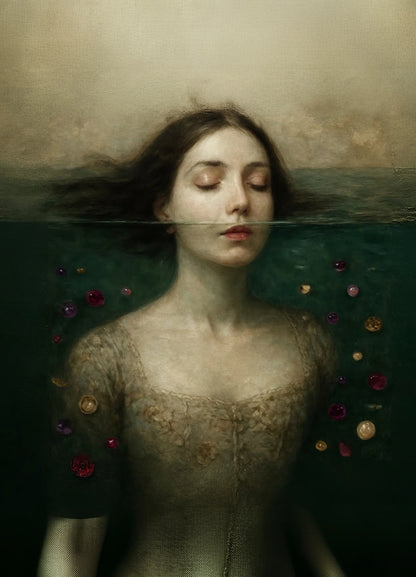 Head Above Water- Mint by Michelle decoupage paper