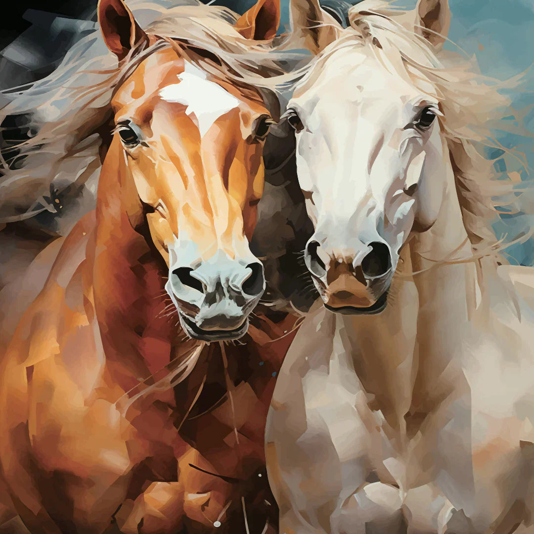 Majestic Horses - Mint by Michelle decoupage paper