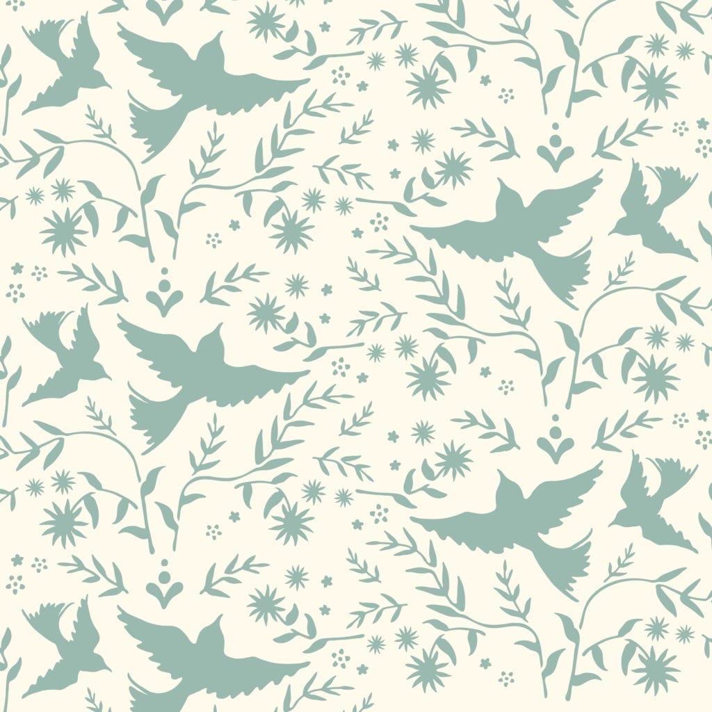 Diseño Mexican Birds pintado en Old White y Provence, imagen 1