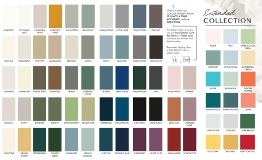 Fusion MIneral Paint – Printed Color Card *UPDATED* – English