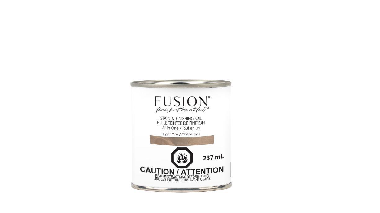 Fusion Mineral Paint – Stain and Finishing Oil - Light Oak - 237 ml