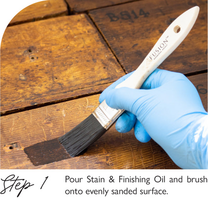 Fusion Mineral Paint – Stain and Finishing Oil - Walnut - 237 ml
