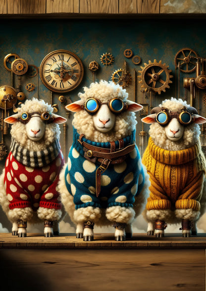 Shaun Sheep - Mint by Michelle Decoupage-Papier