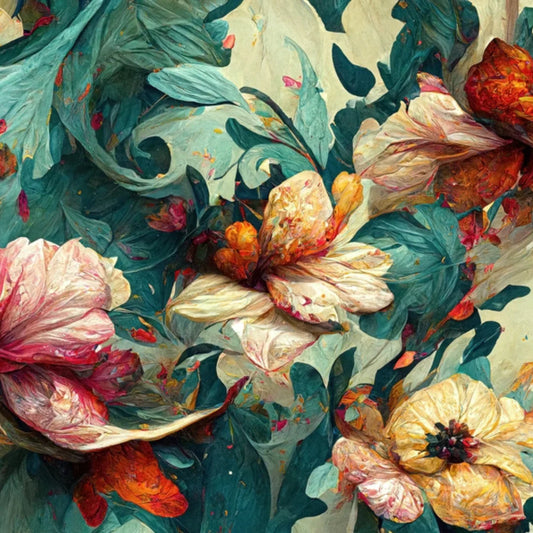 Wave of Florals - Mint by Michelle decoupage paper