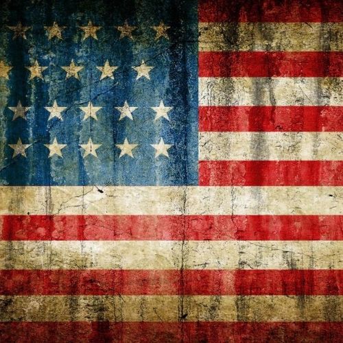 Papel decoupage Stars & Stripes Mint by Michelle - Diseño completo con estrellas y rayas