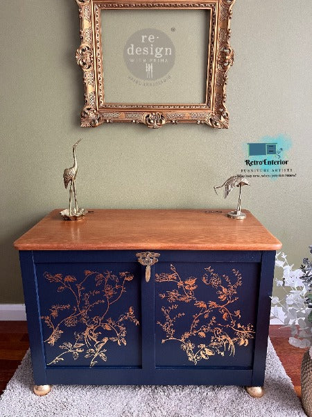 Redesign Decor Transfers® Gold Foil Kacha – A Bird Song