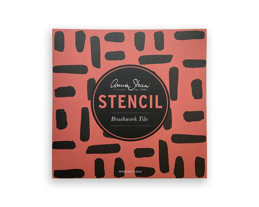 Stencil Brushwork Tile Annie Sloan, vista frontal del diseño